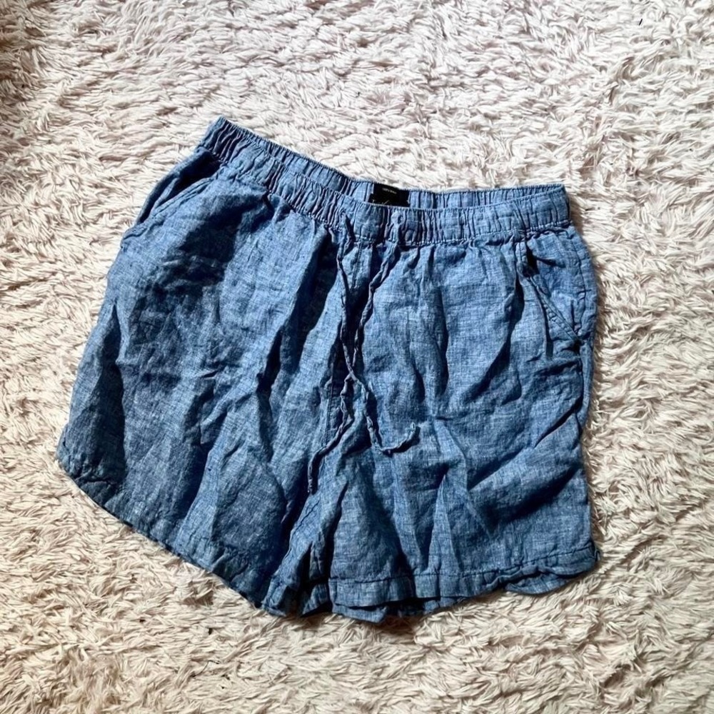 100% Linen Coastal Lightweight Breathable Beachy Shorts Womens‎ 1X Quiet Luxury